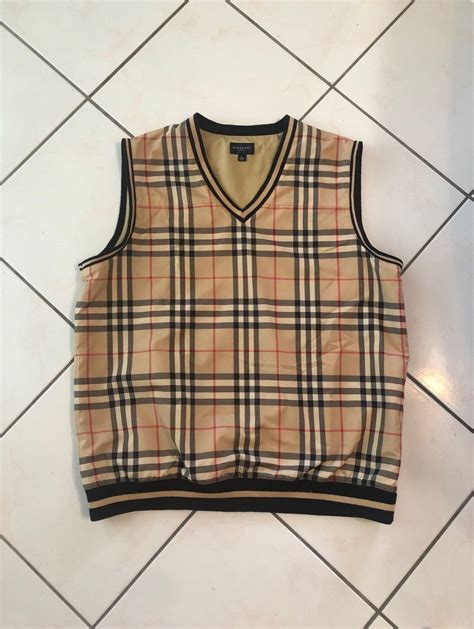 burberry golf vest red|burberry clothing for men.